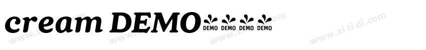 cream DEMO字体转换